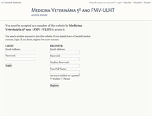Tablet Screenshot of medicinaveterinarianalusofona.classtell.com